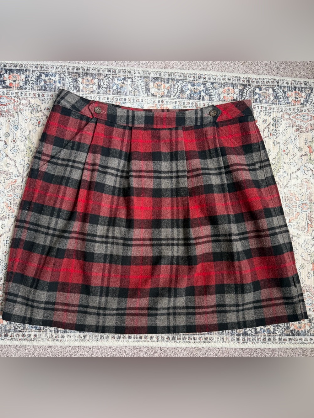 Woolrich Plaid Mini  Skirt